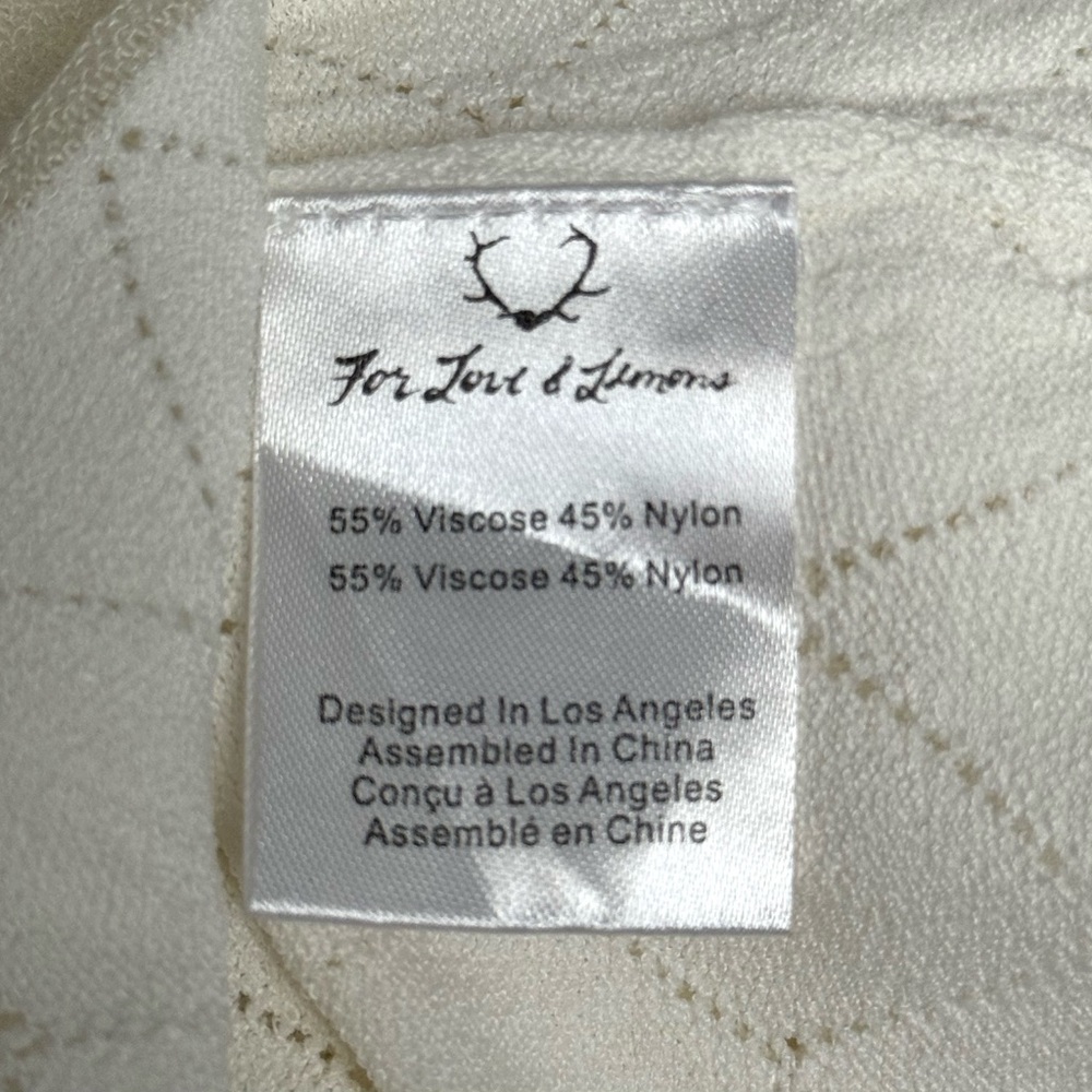 Knitz For Love & Lemons Joni White Dress M Boutique NWT New Cut Outs 2026 SALE - Picture 6 of 9